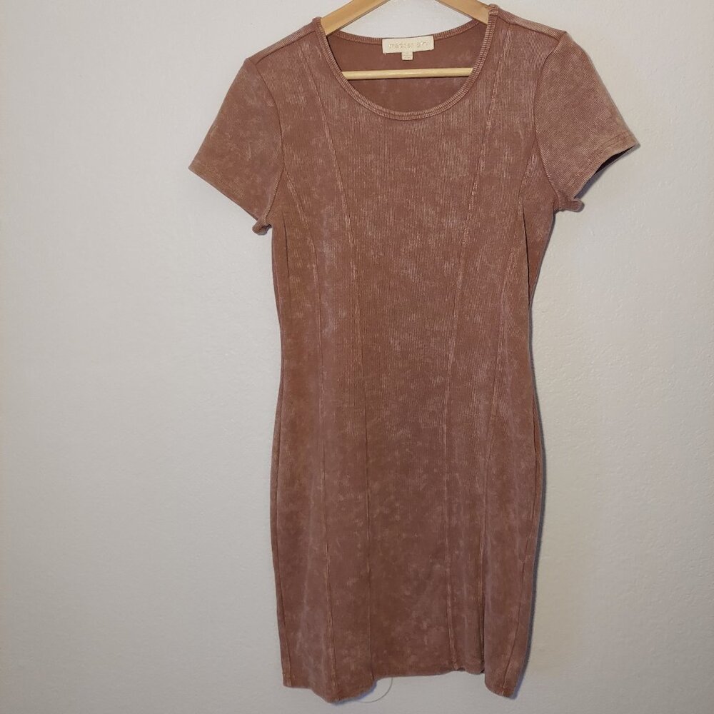 Bodycon T-Shirt Dress Minimalist Streetwear - Picture 2 of 8